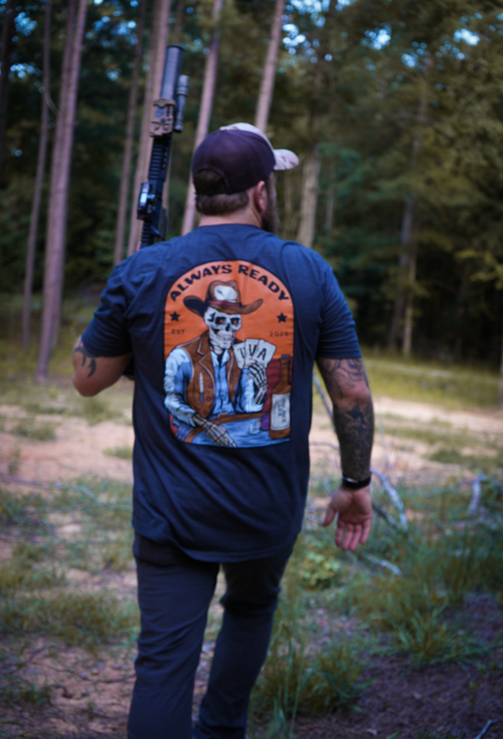 Western "Always Ready" T-Shirt (Grey)