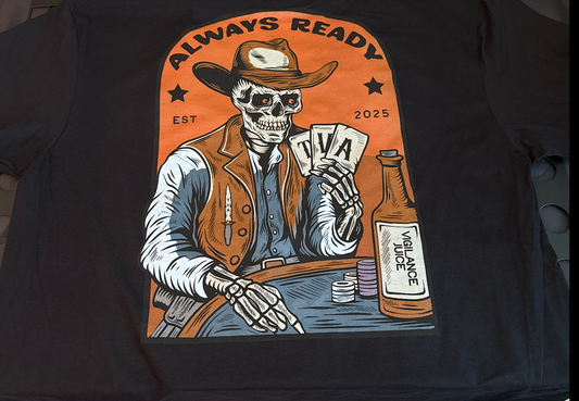Western "Always Ready" T-Shirt (Black)